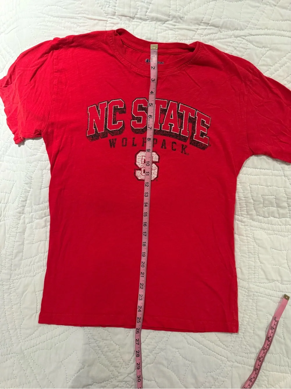Champion Red Authentic Athleticwear Crewneck Tee - Picture 5 of 6